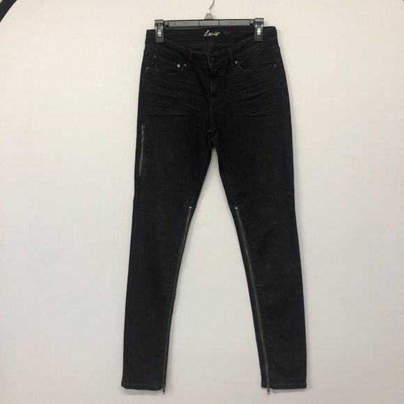 Levi's Women Skinny Curve ID Thigh High Zipper Jeans Size 28x32 Denim M059 -18 - Picture 1 of 16